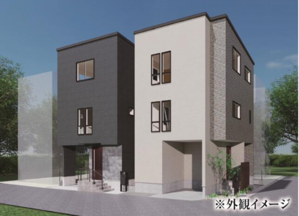 名古屋市昭和区吹上町、新築一戸建ての外観画像です