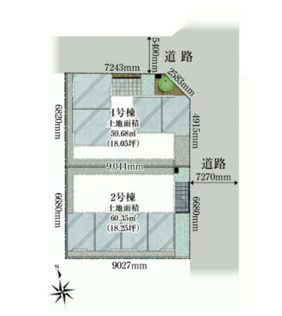名古屋市昭和区吹上町、新築一戸建ての地図画像です