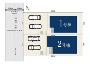名古屋市昭和区伊勝町、新築一戸建ての間取り画像です