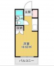 名古屋市昭和区折戸町、中古マンションの間取り画像です