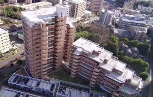 名古屋市昭和区山手通、中古マンションの外観画像です