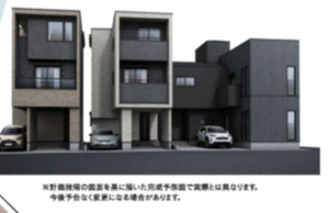 名古屋市昭和区丸屋町、新築一戸建ての外観画像です