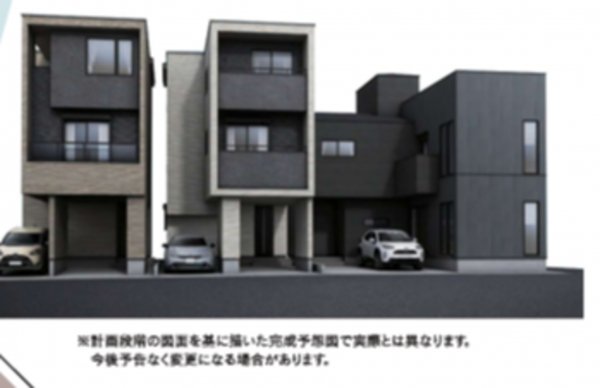 名古屋市昭和区丸屋町、新築一戸建ての外観画像です
