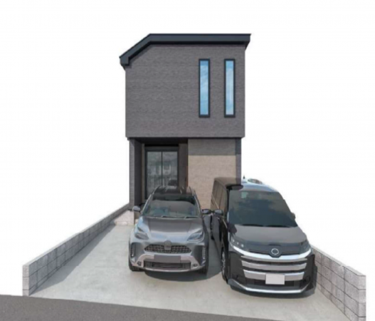 名古屋市昭和区伊勝町、新築一戸建ての外観画像です