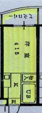 名古屋市昭和区御器所、収益物件/マンションの間取り画像です