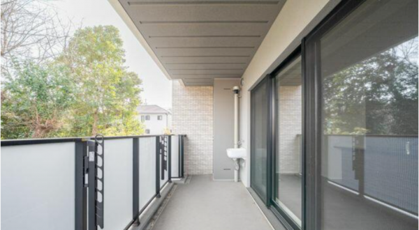 名古屋市昭和区前山町、中古マンションのバルコニー画像です