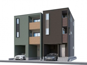 名古屋市瑞穂区直来町、新築一戸建ての画像です