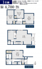 名古屋市瑞穂区田光町、新築一戸建ての間取り画像です