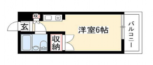 名古屋市昭和区川名本町、収益物件/マンションの間取り画像です