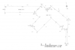 名古屋市昭和区阿由知通、土地の間取り画像です