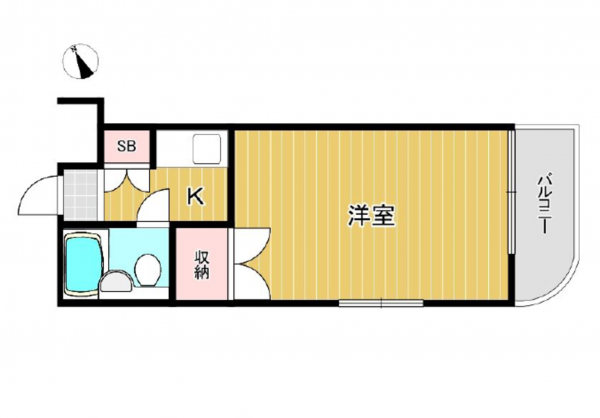 名古屋市昭和区川名本町、収益物件/マンションの間取り画像です
