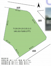 名古屋市瑞穂区茨木町、土地の間取り画像です