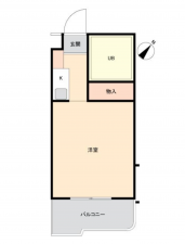 名古屋市昭和区山中町、中古マンションの間取り画像です