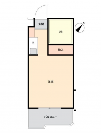 名古屋市昭和区山中町、中古マンションの間取り画像です
