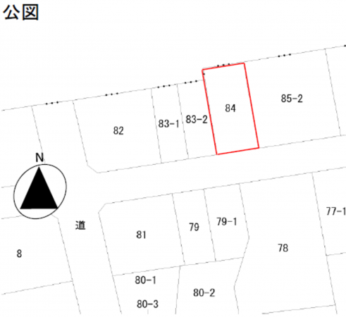 名古屋市瑞穂区丸根町、土地の間取り画像です