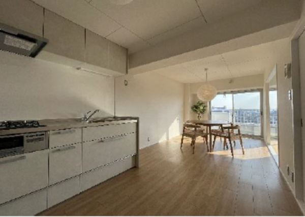 名古屋市瑞穂区浮島町、中古マンションのキッチン画像です