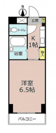 名古屋市瑞穂区彌富通、収益物件/マンションの間取り画像です