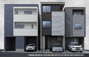 名古屋市千種区千種、新築一戸建ての完成予想図（外観）画像です