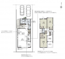 名古屋市昭和区荒田町、新築一戸建ての間取り画像です