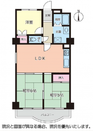 名古屋市瑞穂区明前町、中古マンションの間取り画像です