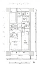 名古屋市瑞穂区惣作町、中古マンションの間取り画像です