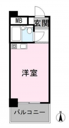 名古屋市瑞穂区彌富通、収益物件/マンションの間取り画像です