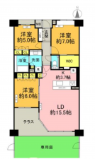 名古屋市瑞穂区市丘町、収益物件/マンションの間取り画像です