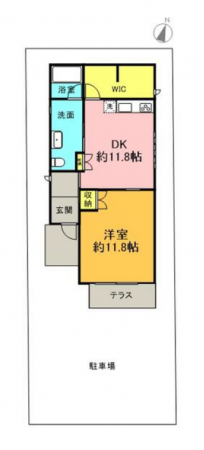 名古屋市瑞穂区萩山町、中古一戸建ての間取り画像です