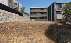 名古屋市瑞穂区彌富町、土地の前面道路を含む現地写真画像です