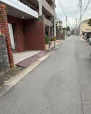 名古屋市千種区日和町、土地の前面道路を含む現地写真画像です