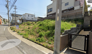 名古屋市千種区見附町、土地の前面道路を含む現地写真画像です