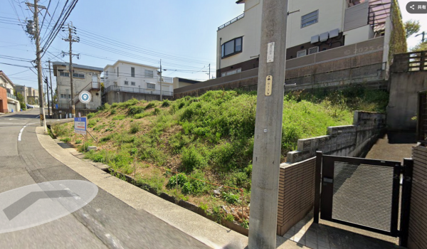 名古屋市千種区見附町、土地の前面道路を含む現地写真画像です