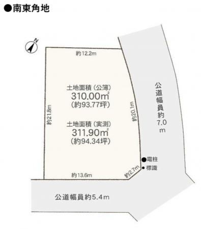 名古屋市千種区見附町、土地の間取り画像です