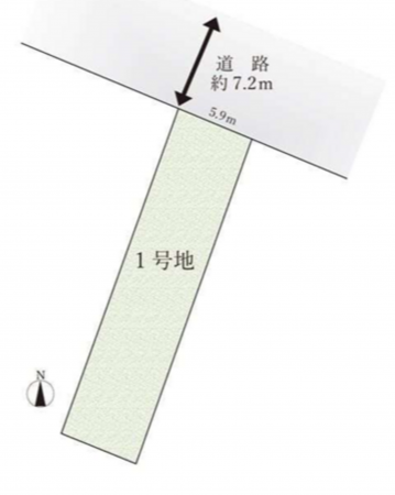 名古屋市千種区穂波町、土地の間取り画像です