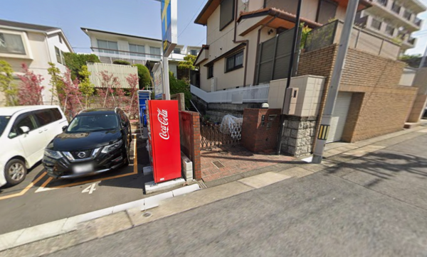 名古屋市千種区鹿子町、土地の前面道路を含む現地写真画像です