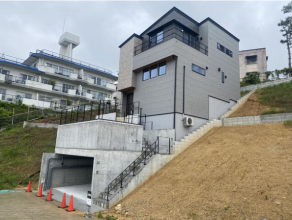 名古屋市千種区春里町、新築一戸建ての外観画像です