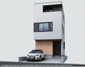 名古屋市瑞穂区西ノ割町、新築一戸建ての完成予想図（外観）画像です