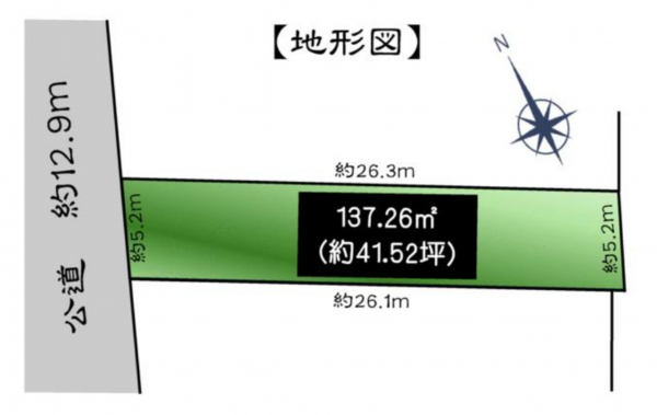 名古屋市千種区松軒一丁目、土地の間取り画像です