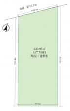 名古屋市瑞穂区岳見町、土地の間取り画像です