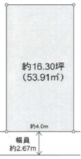 名古屋市瑞穂区春敲町、土地の間取り画像です