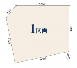 名古屋市千種区神田町、土地の間取り画像です