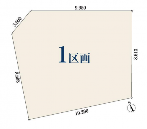 名古屋市千種区神田町、土地の間取り画像です