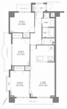 名古屋市千種区丸山町、中古マンションの間取り画像です