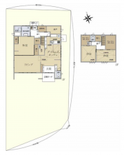 名古屋市瑞穂区彌富町円山、中古一戸建ての間取り画像です
