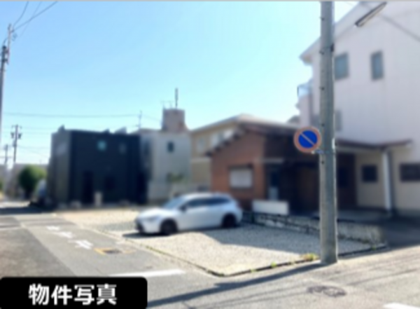 名古屋市瑞穂区萩山町、土地の前面道路を含む現地写真画像です