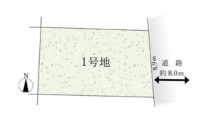 名古屋市昭和区御器所、土地の間取り画像です