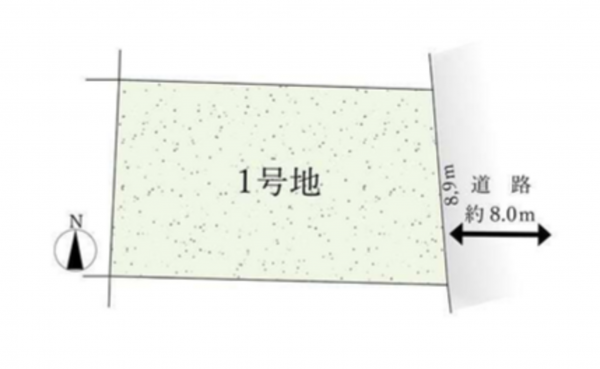 名古屋市昭和区御器所、土地の間取り画像です