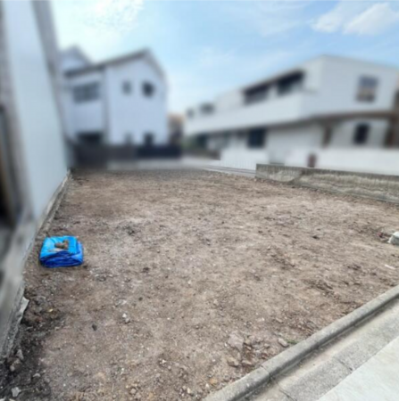 名古屋市昭和区御器所、土地の前面道路を含む現地写真画像です