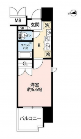 名古屋市昭和区阿由知通、中古マンションの間取り画像です