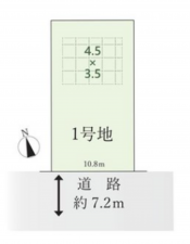 名古屋市千種区西崎町、土地の間取り画像です
